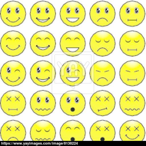 Vector Pack Of Faces