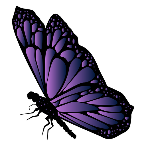 Detailed Violet Butterfly Icon