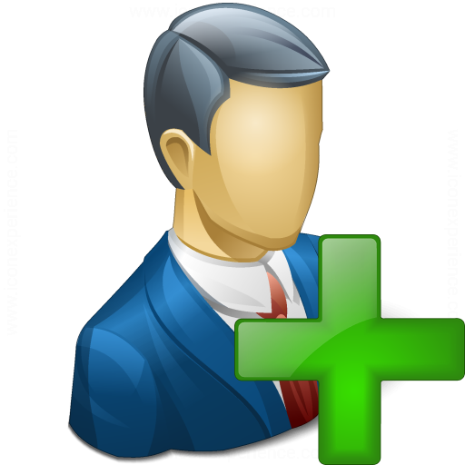 Iconexperience V Collection Businessman Add Icon