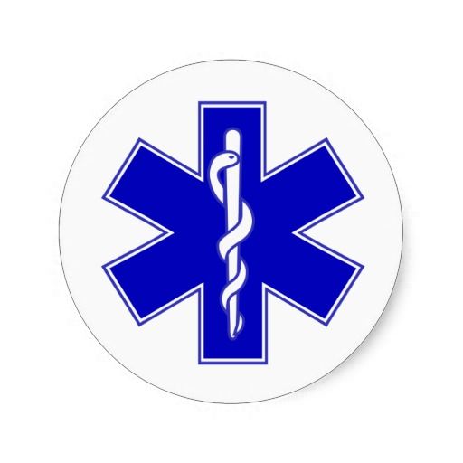 Rod Of Asclepius Medical Logo Paramedics Symbol Outdoor Vinyl