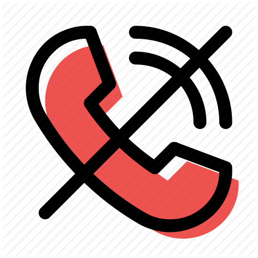 Call Error, Cancel Call, End Call, Hang Up, Not Allowed Icon