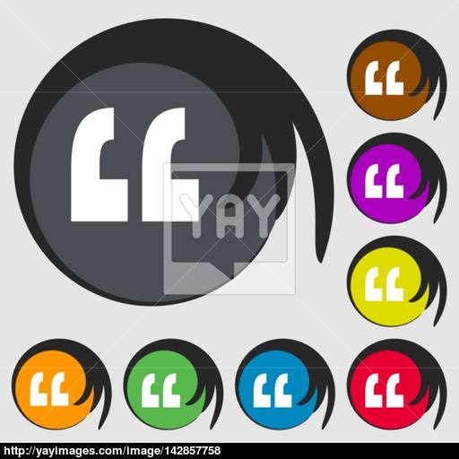 Quote Sign Icon Quotation Mark Symbol Double Quotes