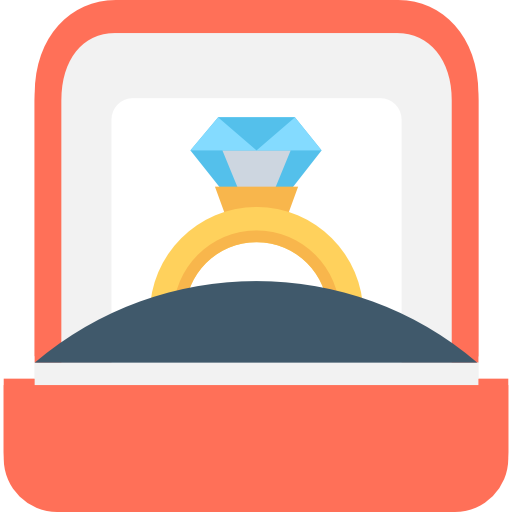 Engagement Ring Icon Party And Celebration Set Vectors