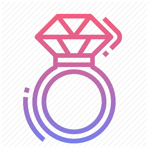 Diamond, Engagement, Ring, Wedding Icon