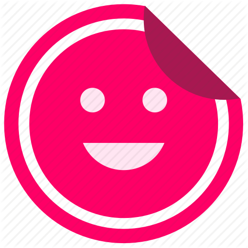 Enjoy, Face, Label, Smile, Sticker Icon
