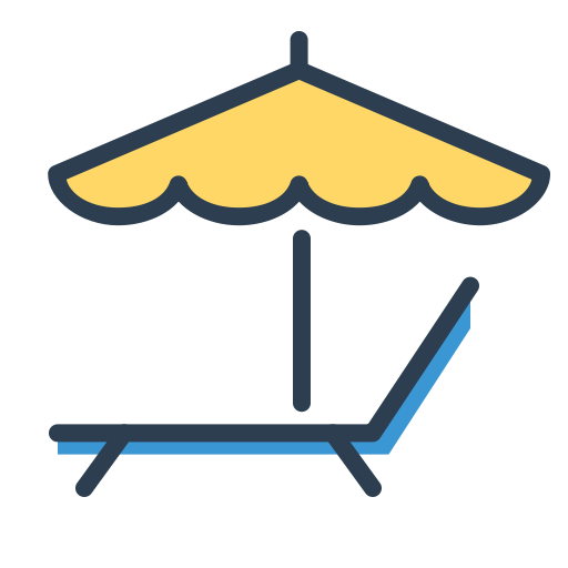 Enjoy, Vacation, Umbrella, Relax, Resolutions, Sleep, Rest Icon