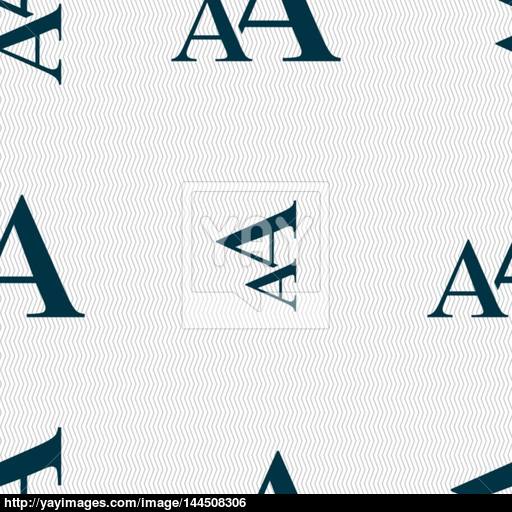 Enlarge Font, Aa Icon Sign Seamless Abstract Background