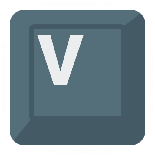 Iconexperience G Collection Keyboard Key V Icon