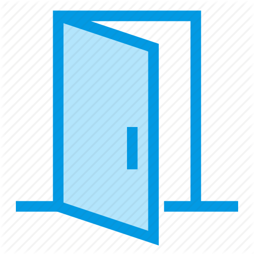 Door, Entrance, Entry, Furniture, Interior, Open Icon