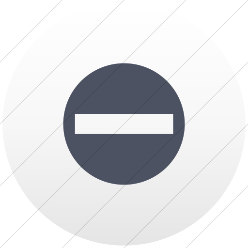 Flat Circle Blue Gray On White Gradient Aiga No Entry Icon