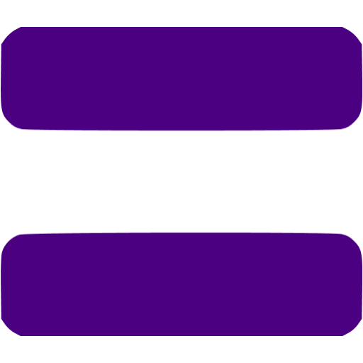 Indigo Equal Sign Icon