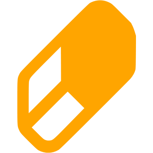 Orange Erase Icon