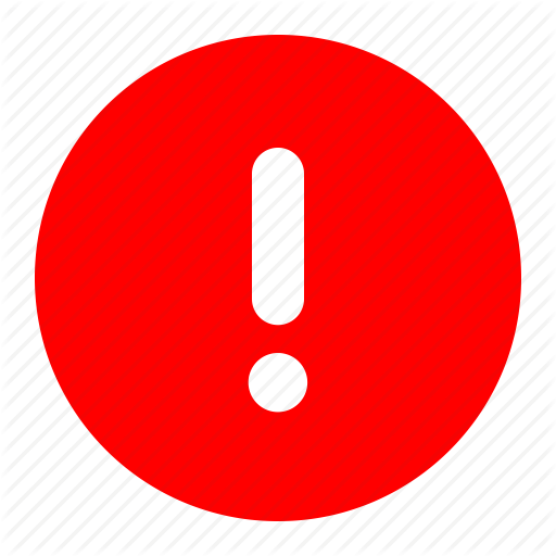 Alert, Danger, Error, Exclamation, Mark, Red Icon