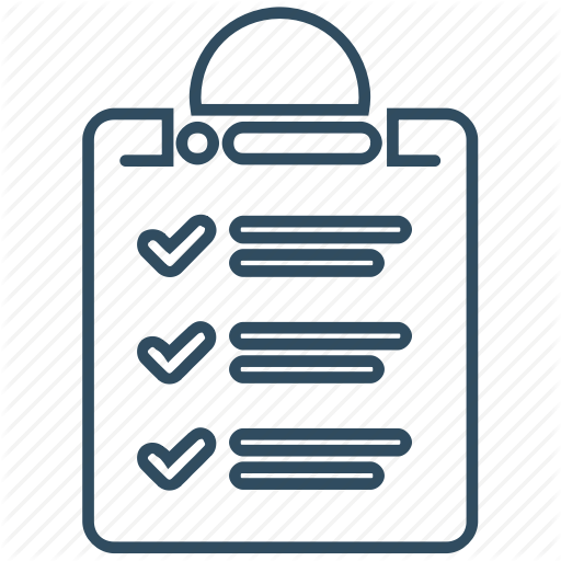 Concept, Estimate, Evaluate, Idea, List, Report, Work Icon