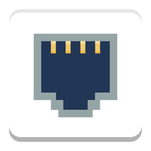 Preferences, System, Network, Ethernet Icon Free Of Super Flat