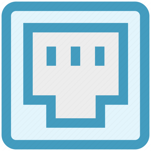 Ethernet, Internet, Lan Port, Network, Port Icon
