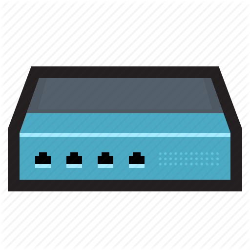 Connection, Hub, Modem, Network, Router, Switch Icon