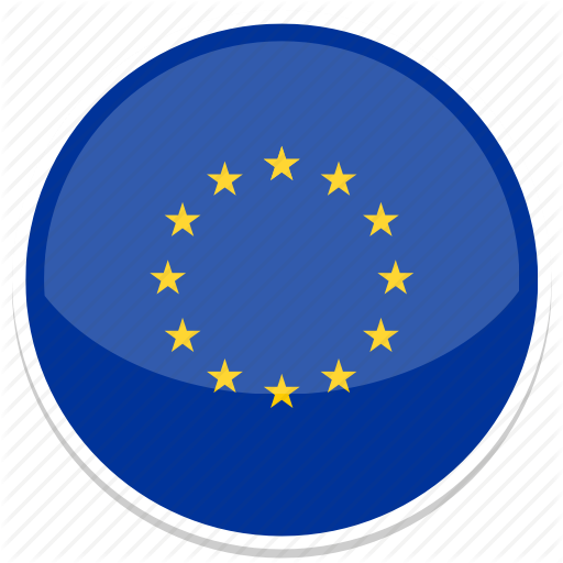 European, Flag, Round, Union Icon