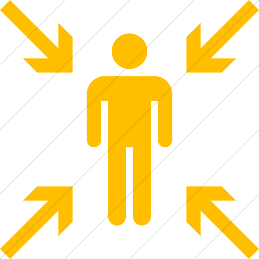 Simple Yellow Iconathon Evacuation Point Icon