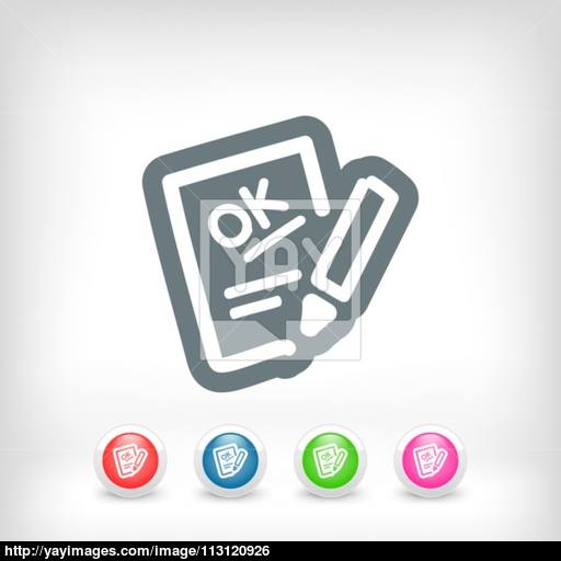 Positive Evaluation Icon Vector