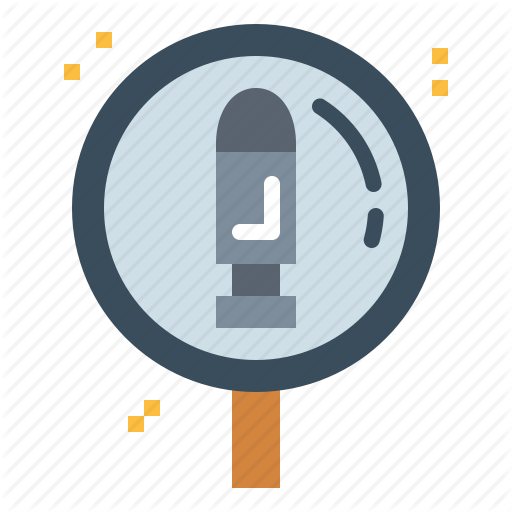 Bullets, Evidence, Glass, Magnifying, Weapons Icon