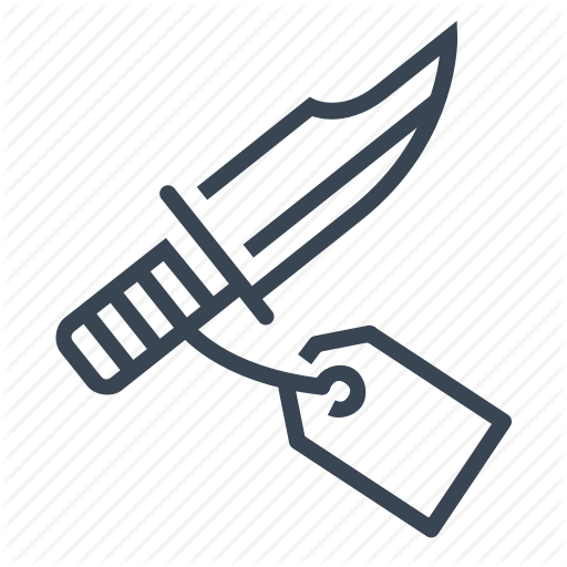 Crime, Evidence, Knife, Weapon Icon