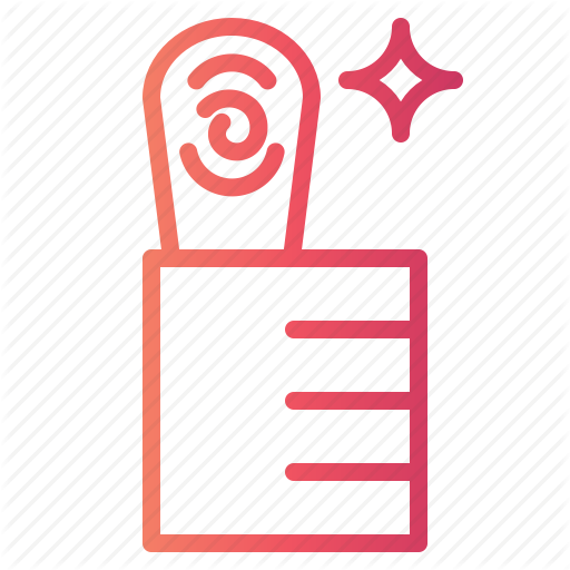 Evidence, Finger, Fingerprint, Identification Icon