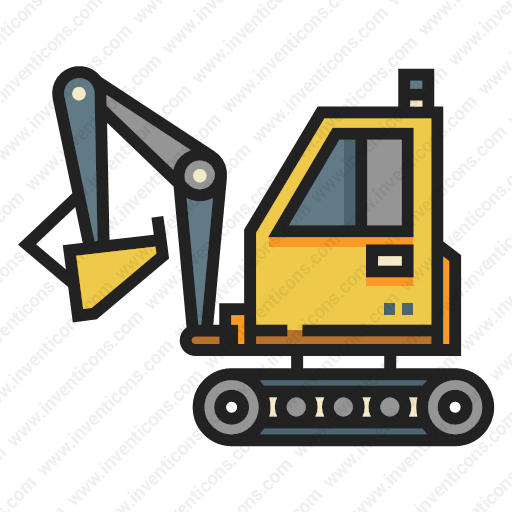 Download Excavator Icon Inventicons