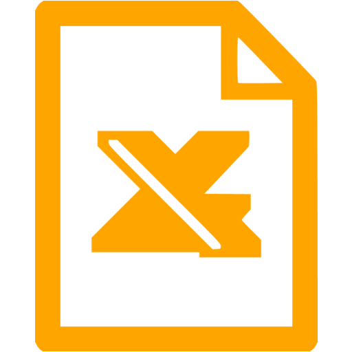 Orange Excel Icon