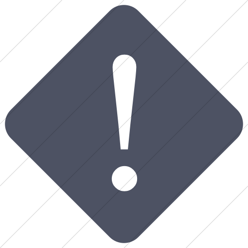 Simple Blue Gray Raphael Exclamation Point Icon