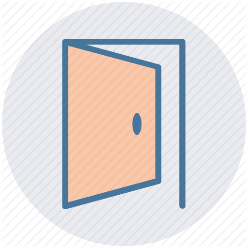 Door, Enter Door, Exit Door, Gate, Open, Open Door Icon
