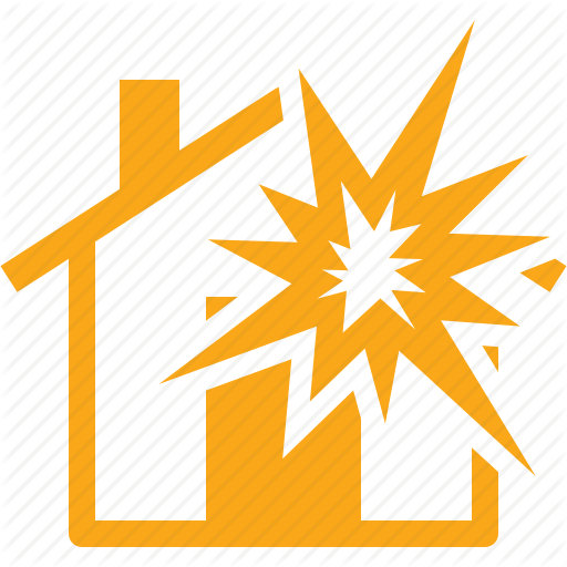 Explosion Insurance, Home Insurance, House Icon