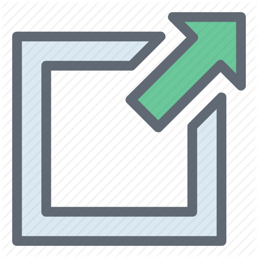 External Link, Multimedia Option, Redirect, Up Arrow, Web Link Icon