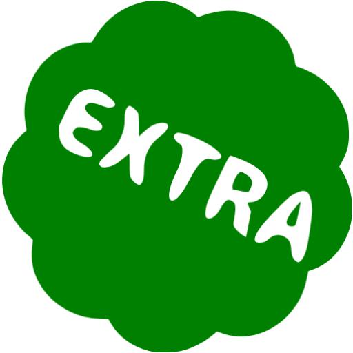 Green Extra Badge Icon