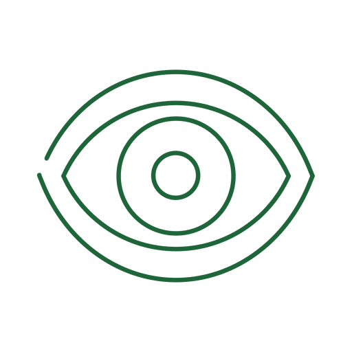 Green Eye Line Icon