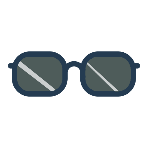 Flat Eye Glass Icon