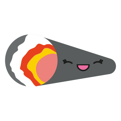 Kawaii Face Temaki Sushi Icon