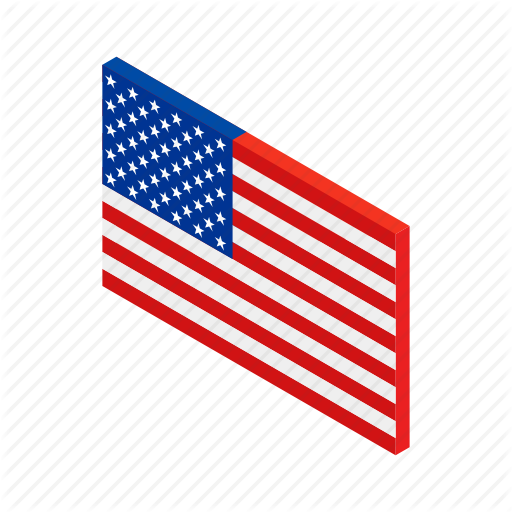 American, Flag, Independence, Isometric, July, Star, Usa Icon