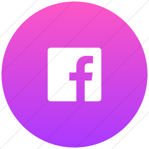 Flat Circle White On Ios Pink Gradient Foundation