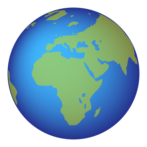 Earth Globe Europe Africa Emoji For Facebook, Email Sms Id