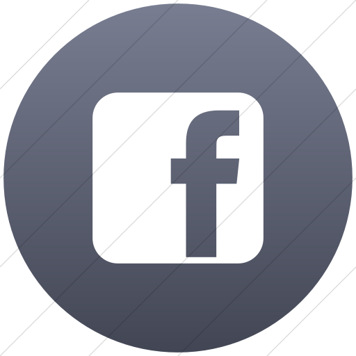 Flat Circle White On Blue Gray Gradient Raphael