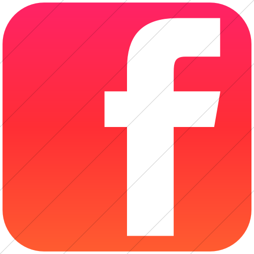Simple Ios Orange Gradient Social Media Facebook Square