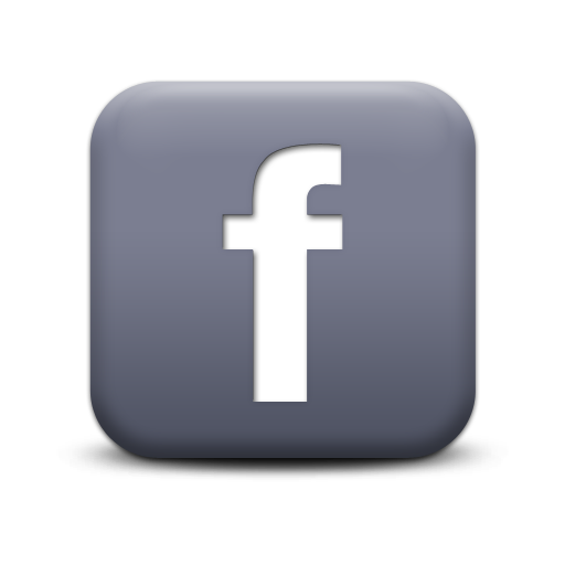 Matte Grey Square Icon Social Media Logos Facebook Logo