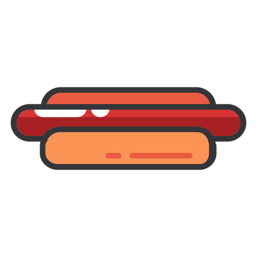 Hotdog Flat Icon Color