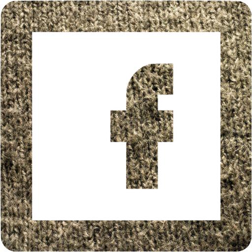 Grey Wool Facebook Icon