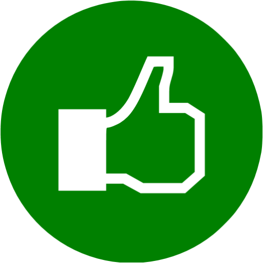 Green Facebook Like Icon