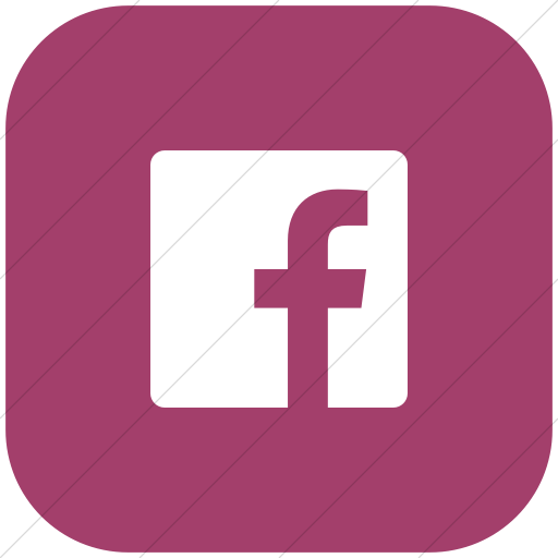 Flat Rounded Square White On Pink Foundation Social