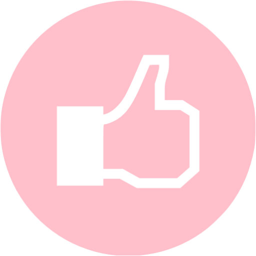 Pink Facebook Like Icon