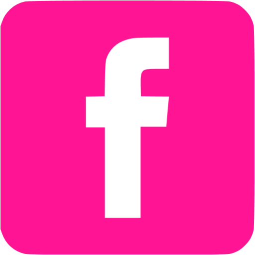 Deep Pink Facebook Icon