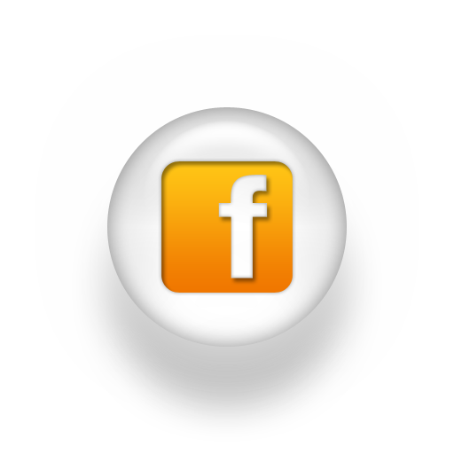 Orange Facebook Icon Free Icons